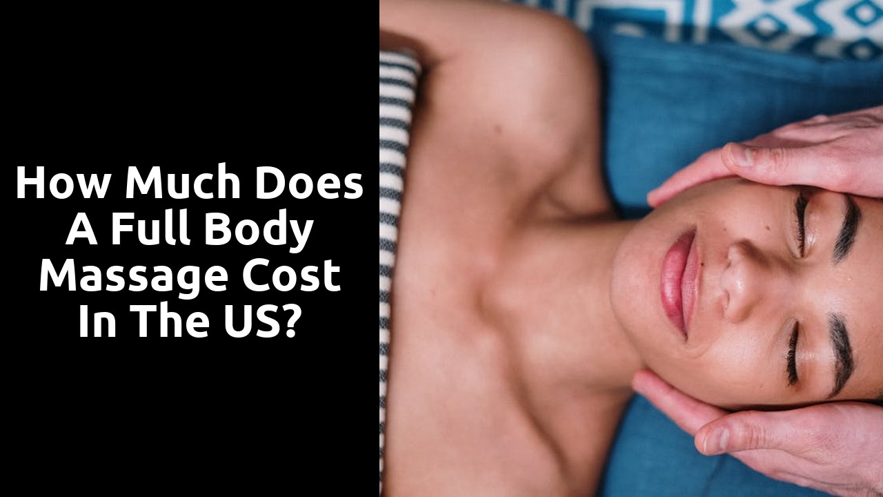 How much does a full body massage cost in the US?