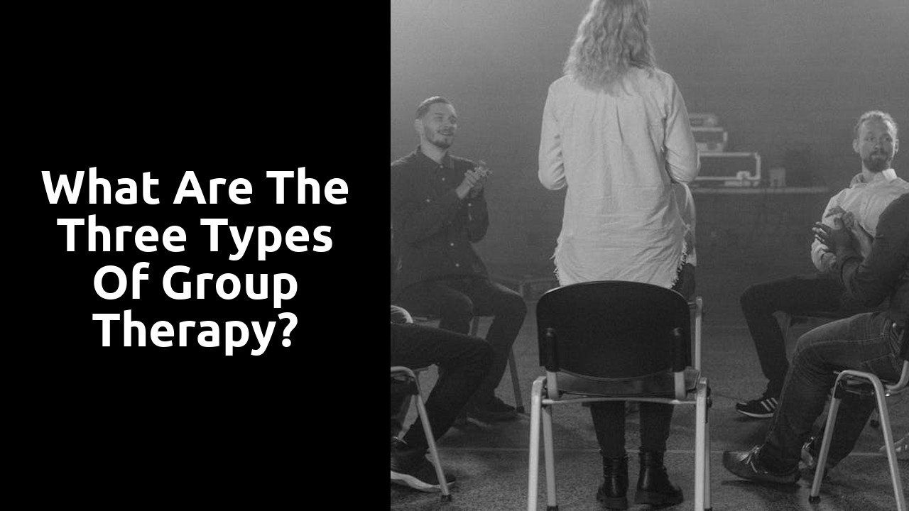 What are the three types of group therapy?