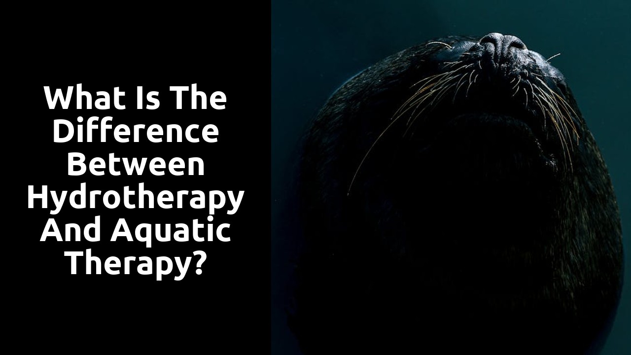 What is the difference between hydrotherapy and aquatic therapy?