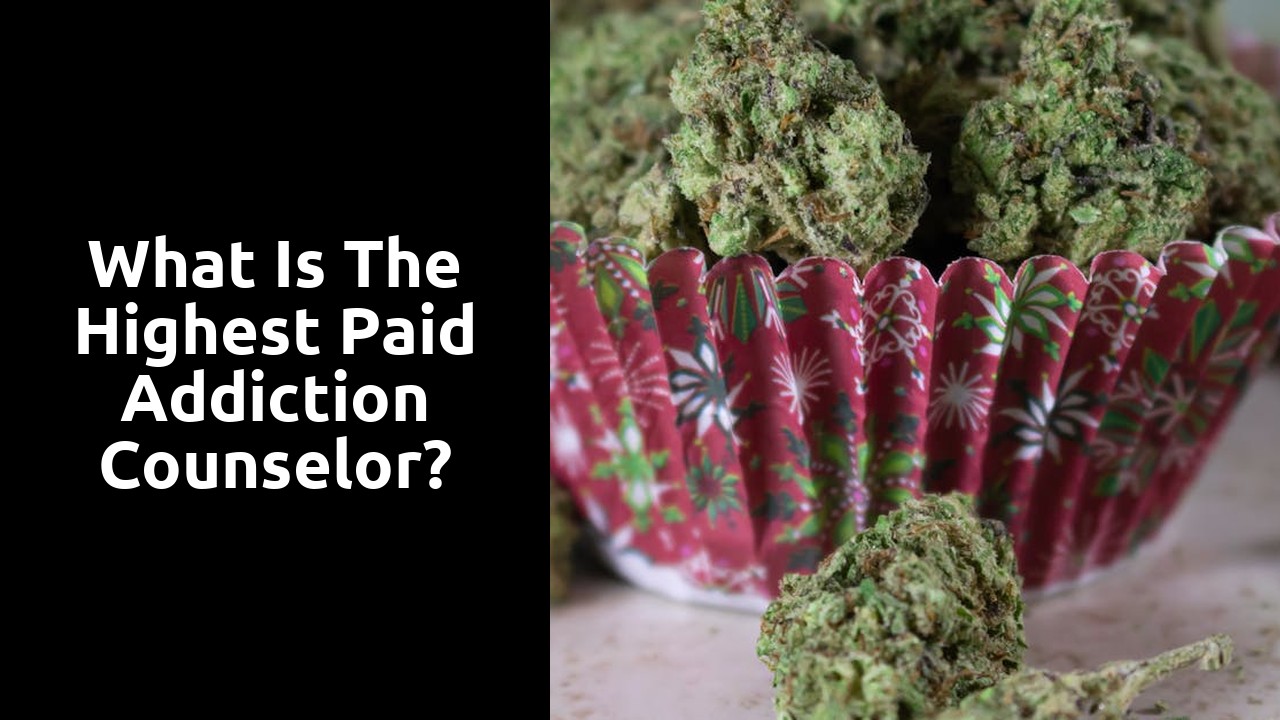 What is the highest paid addiction counselor?