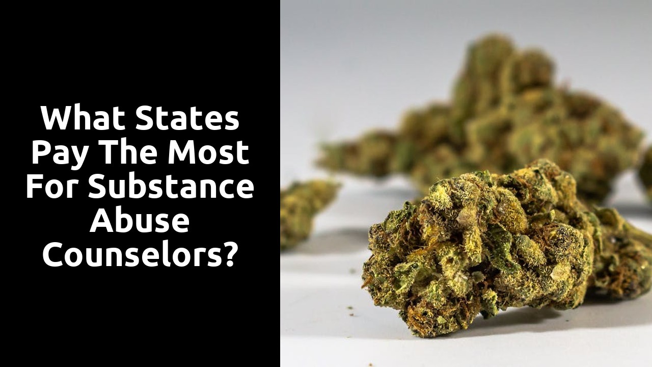 What states pay the most for substance abuse counselors?